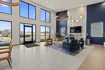 Clubhouse with coffee station